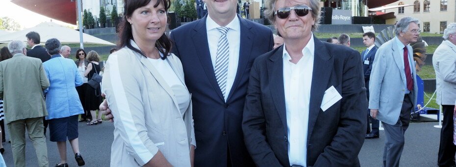 Jochen Kowalski mit Ministerpräsident Dietmar Woidke und Frau
