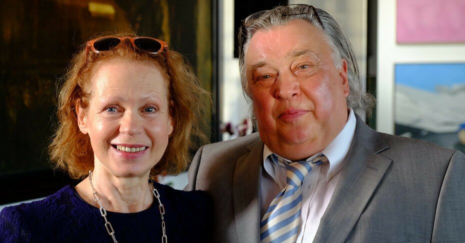 Renate Kroessner und Bernd Stegemann, Foto picture alliance/Eventpress Renate Kroessner und Bernd Stegemann beim Empfang fuer die Jury der Semi Final Round of Judging fuer den International Emmy Award 2015 im China Club in Berlin.