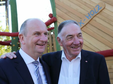 Dietmar Woidke und Bernd Schröder, Foto Volker Tanner